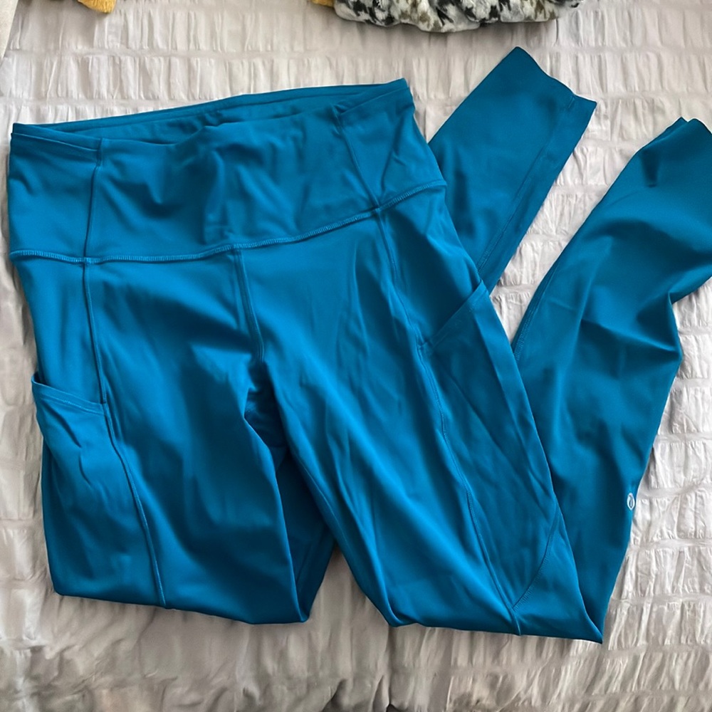 Lululemon Fast and Free Tight 28" *Non-Reflective Cyprus sz 6